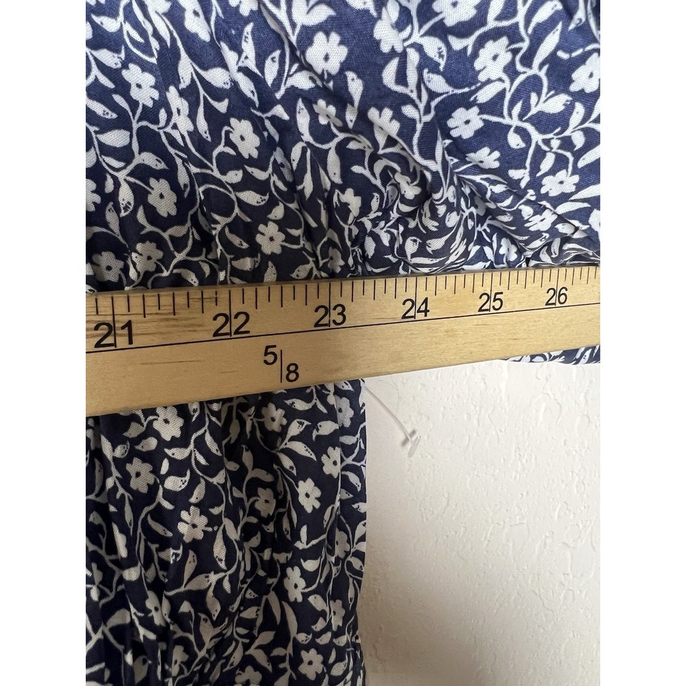 Old Navy Mini Swing Dress 4X Blue Floral Bloomcore Cottagecore Peasant‎ Boho - Picture 6 of 10